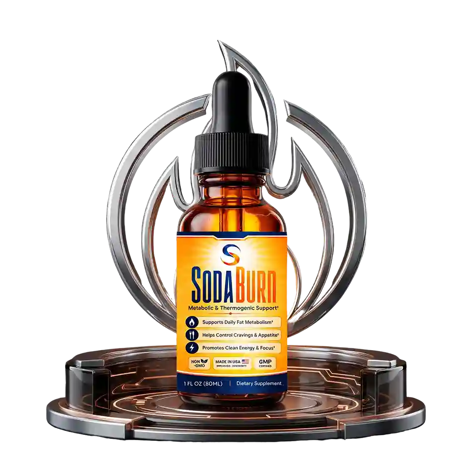 SodaBurn Botanical Metabolic Drops - 1 fl oz, Non-GMO, GMP-Certified Made in USA